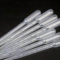 Pipettes Pasteur graduées en plastique jetables 1ml/2ml/3ml/5ml/10ml compte-gouttes de laboratoire