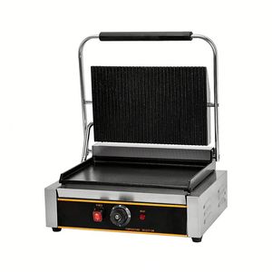 Panini <span class=keywords><strong>Grille</strong></span> électrique Sanduchera De Estufa Sandwichmaker Induction Propane Sandwich Toaster <span class=keywords><strong>Plancha</strong></span> Hamburguesas Chrome - Product Image 2
