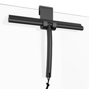 Raclette en silicone à poignée <span class=keywords><strong>avec</strong></span> verre d'essuie-glace en caoutchouc en acier comprenant un crochet pour nettoyer les sols des fenêtres <span class=keywords><strong>de</strong></span> la <span class=keywords><strong>salle</strong></span> <span class=keywords><strong>de</strong></span> <span class=keywords><strong>bain</strong></span> et les portes <span class=keywords><strong>de</strong></span> douche - Product Image 1