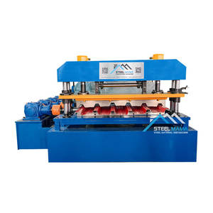 Machine de formage de rouleaux de tôle trapézoïdale en métal coloré populaire de l'Amérique avec boîte de vitesses - Product Image 1