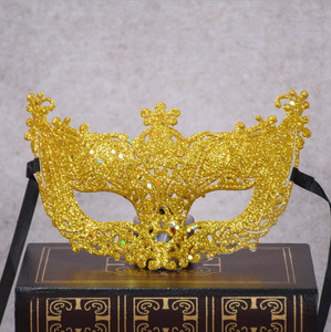 Maschera per Occhi Arancione per Halloween, Carnevale, Feste in Maschera, in Plastica <span class=keywords><strong>Nera</strong></span> Riutilizzabile, Mezza Faccia, Leggera per Occasioni all'Aperto - Product Image 5