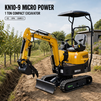 Mini-excavatrice de 0,8 tonne, 1 tonne, 1,2 tonne, certifiée CE EPA Euro 5, petite pelle portative pour jardin et ferme, excavatrice sur chenilles, prix