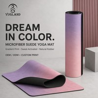 Tapis de yoga en daim Yugaland E-sports Recovery, couleur unie, silencieux, antidérapant, pour joueurs professionnels, vente en gros