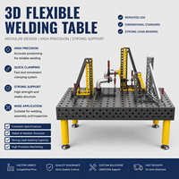 Plateforme de soudage flexible 3D, table de positionnement pour soudage robotisé en fonte HT300 D16/D26/D28