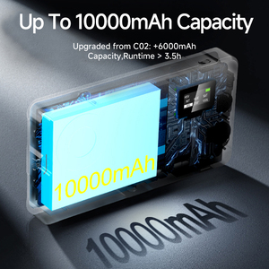 Panneau lumineux vidéo LED RGB 10000 mAh, 36000 options de couleurs, autonomie ultra-longue de 3,5 h, écran LCD HD, acrylique, portable - Product Image 6