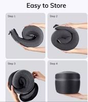 Oreiller de Voyage Saien en Forme de U Personnalisé, Soutien Cervical en Mousse à Mémoire de Forme pour Avion et Voiture, Vente en Gros