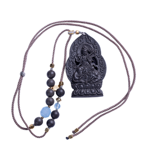 Samantabhadra Buddha Virtue Necklace Spiritual Protection Charm Handmade Jewelry Accessory <strong>Zen</strong> Style Boho - Product Image 6