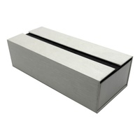 Boîte de rangement pour lunettes à double porte de vente directe d'usine avec un papier de protection