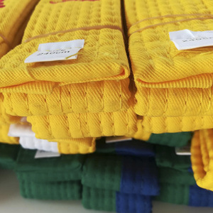 Vente en gros, ceintures de <span class=keywords><strong>Judo</strong></span> d'arts martiaux multicolores, ceinture noire de taekwondo pour l'école de <span class=keywords><strong>dojo</strong></span> - Product Image 4