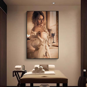 Ritratti Moderni, Dipinti di Nudi Femminili, Arte Murale con Figure Posteriori, Quadri Sexy di Ragazze, Arte in Cristallo e Porcellana per Decorazione Alberghiera - Product Image 4