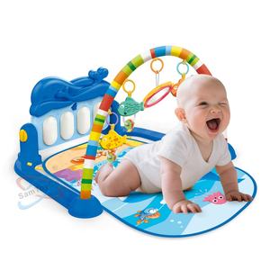 Samtoy Tapis d'activités pour bébé avec <span class=keywords><strong>piano</strong></span> amusant, tapis de jeu pliable pour intérieur, tapis de gym avec <span class=keywords><strong>piano</strong></span>, <span class=keywords><strong>piano</strong></span> baleine pour bébé, <span class=keywords><strong>piano</strong></span> à pédales pour nouveau-né, cadeau - Product Image 2