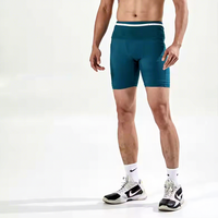 Nouveaux shorts de sport transfrontaliers 2026 – Double couche, évacuation de l'humidité, unisexe, pour marathon, course à pied, yoga, compression, été