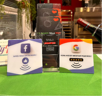 Etiqueta NFC con Código QR Pivot U-Card, en Oferta, 213/215/216, Etiqueta de PVC para Ventana, Tarjeta de Reseñas de Google, Resistente al Agua, Comunicación RFID de 13.56MHz