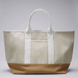 Bolsa de Compras Plegable de Algodón de Alta Calidad LILA, Bolsa de Playa Reutilizable de Gran Capacidad con Logotipo Personalizado para Viajes - Product Image 1