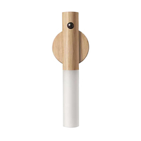 Lampe murale LED USB moderne sans fil pour intérieur, chambre à coucher, couloir, escalier, rechargeable, sans cordon, avec détecteur de mouvement, batterie, lumière murale