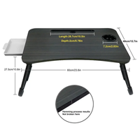 Logo personnalisé coloré respectueux de l'environnement bureau d'ordinateur portable Table d'ordinateur pliable Table d'ordinateur pliable pour le lit
