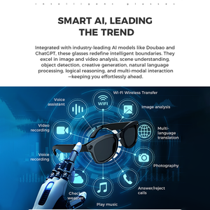 Senbono máy ảnh thông minh kính M01 với máy ảnh bluetooth không dây thời trang <span class=keywords><strong>video</strong></span> ghi âm thông minh Kính ai dịch chức năng - Product Image 5