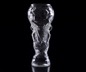 Verre à bière haut transparent de 16 oz, forme créative moderne, pour bar, fête, football, style stein - Product Image 2