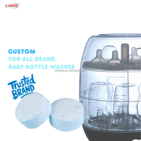 Tablettes détartrantes officielles pour le nettoyage des biberons de bébé, fabriquées par Washing Block
