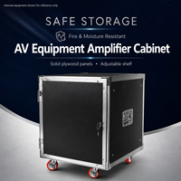 Armoire d'amplificateur pour équipement audiovisuel OEM 10/12/16 espaces avec contreplaqué ignifuge 5 couches pour scène et studio