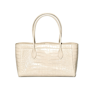 Sac fourre-tout tendance en cuir PU effet <span class=keywords><strong>crocodile</strong></span> pour femme, design français, couleurs contrastées, personnalisable pour le shopping - Product Image 5