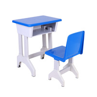 Meubles d'école pour enfants, bureau et chaise en plastique pour enfants, tables et chaises pour élèves de maternelle et d'école primaire