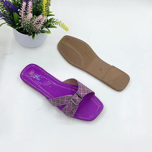 Los zapatos formales para damas más vendidos, zapatos de mujer baratos de PVC para África, zapatillas deslizantes impresas de diseñador personalizado - Product Image 5