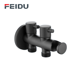 FEIDU Meilleures ventes Douchette WC en acier inoxydable avec <span class=keywords><strong>double</strong></span> <span class=keywords><strong>sortie</strong></span> d'eau, Robinet 2 voies, Robinet d'angle et Support de <span class=keywords><strong>douche</strong></span> - Product Image 1
