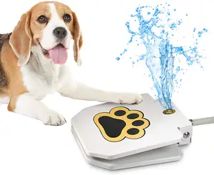 Toptan pençe aktif köpek su çeşmesi-Sıcak satış adım oyuncak pençe Petal aktif köpek su yağmurlama temel açık otomatik su köpek çeşme
