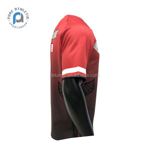 PUREメンズOEM昇華プリントカスタムニウエラグビーリーグトレーニング服赤いスポーツウェアラグビーシャツジャージー - Product Image 3