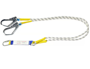 Sabuk keselamatan kerja, pengaturan empat titik, sabuk keamanan lengkap, kait ganda, pencegahan jatuh, harnes keselamatan mendaki - Product Image 6