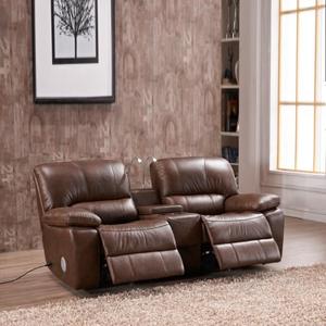 Europeu Home Theater Combinação Elétrica Couro Recliner First-Class Espaço Cápsula Sofá Cadeira Duplo Triplo 1 + 2 + 3 Seater - Product Image 4