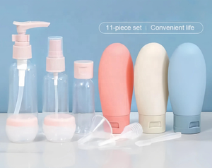 Ready to <strong>Ship</strong> Travel <strong>Bottles</strong> Set 11pcs Leak Proof Squeezable Containers for Toiletries Conditioner Shampoo Lotion Travel <strong>Kit</strong> Set - Product Image 2