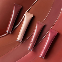 Lakerain Glaze Braze Tinted Liquid Lip Serum Hydratant à la Cire d'Abeille Brillant Nourrissant Repulpant Polypeptides Gloss Teinté pour les Lèvres