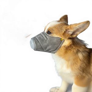 Masque anti-poussière respirant pour animaux de compagnie, masque de voyage pour chien, matériau à 4 couches, couvre-bouche protecteur pour chien - Product Image 1