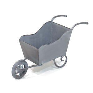 Chariot à main de style américain en fer forgé MR Custom, petit pot de fleurs, chariot à plantes, support de jardin, roues, décoration extérieure - Product Image 5