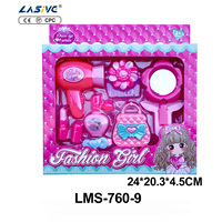 LASIVE TOYS Ensemble de jeu de simulation pour filles, jeu de rôle de princesse avec maquillage et coiffure pour les tout-petits de 3 ans et plus, certifié CE CPC