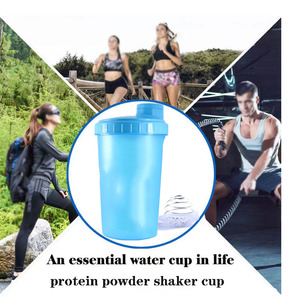 カスタムロゴBPAフリー、ティックマーキング300ml/700ml透明プラスチックジムプロテインシェーカースポーツウォーターボトル - Product Image 5