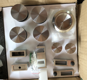 Kit pintu geser dapur tahan lama baja tahan karat dengan sistem pintu geser kaca dan aksesori perangkat keras - Product Image 2