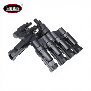 Connecteur en T pour panneaux solaires photovoltaïques 1 à 4T 1000VDC, indice de protection IP67, en cuivre étamé, pour systèmes solaires - Product Image 1