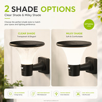 Lampe murale solaire LED étanche IP65 pour jardin, 1000lm, 3600mAh, télécommande, modes multiples, décoration extérieure, directement de l'usine