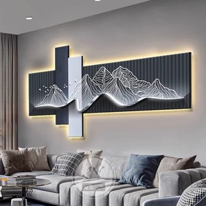<span class=keywords><strong>Dipinto</strong></span> Decorativo di Lusso Leggero e Semplice per Soggiorno, Quadro da Parete per Sfondo Divano con Murale Creativo sul Retro - Product Image 2