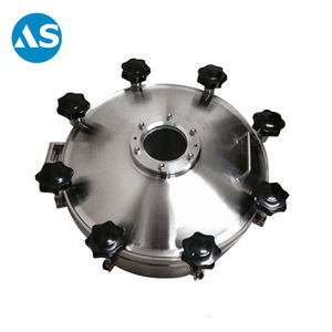 핫 세일 200mm 크기 스테인리스 SS304 외부 오프닝 탱크 위생 압력 맨홀 덮개 - Product Image 3