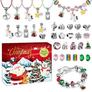 Promozione Set di gioielli <span class=keywords><strong>Frozen</strong></span> fai da te Kit per la creazione di braccialetti educativi per bambini scatole misteriose personalizzate in plastica cieca regalo di natale - Product Image 1