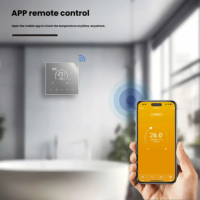 Termostato Inteligente Wifi con Pantalla Táctil, Control por Voz, Programación Semanal, Espejo Electrochapado para Calefacción por Suelo Radiante Eléctrico, Caldera de Gas