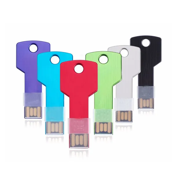 Cheapest Mini Metal Key usb flash drive 4GB 8GB 16GB 32GB pendrive 2.0 usb key memory stick
