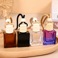Bouteilles diffuseurs de parfum pour voiture en verre dépoli blanc mat avec bouchon à vis, haute qualité, 8ml, 10ml, 12ml