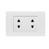 Prise standard 118 US personnalisée plaque PC charge murale commutation de puissance Double prise universelle 3 broches avec port USB et TYPE C