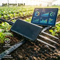 Sonde professionnelle CDT-30B en acier inoxydable 316 pour la température, l'humidité et l'EC du sol avec sortie RS485 pour l'agriculture intelligente