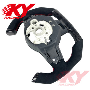 Volant en fibre de carbone de style F1 personnalisé pour Volkswagen Mk7, compatible avec MK6 MK8 GTI Polo GTS R Golf 7 GTD Tiguan Scirocco GTS - Product Image 4